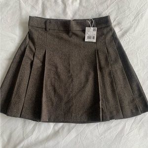 Mango Pleated Mini Skirt